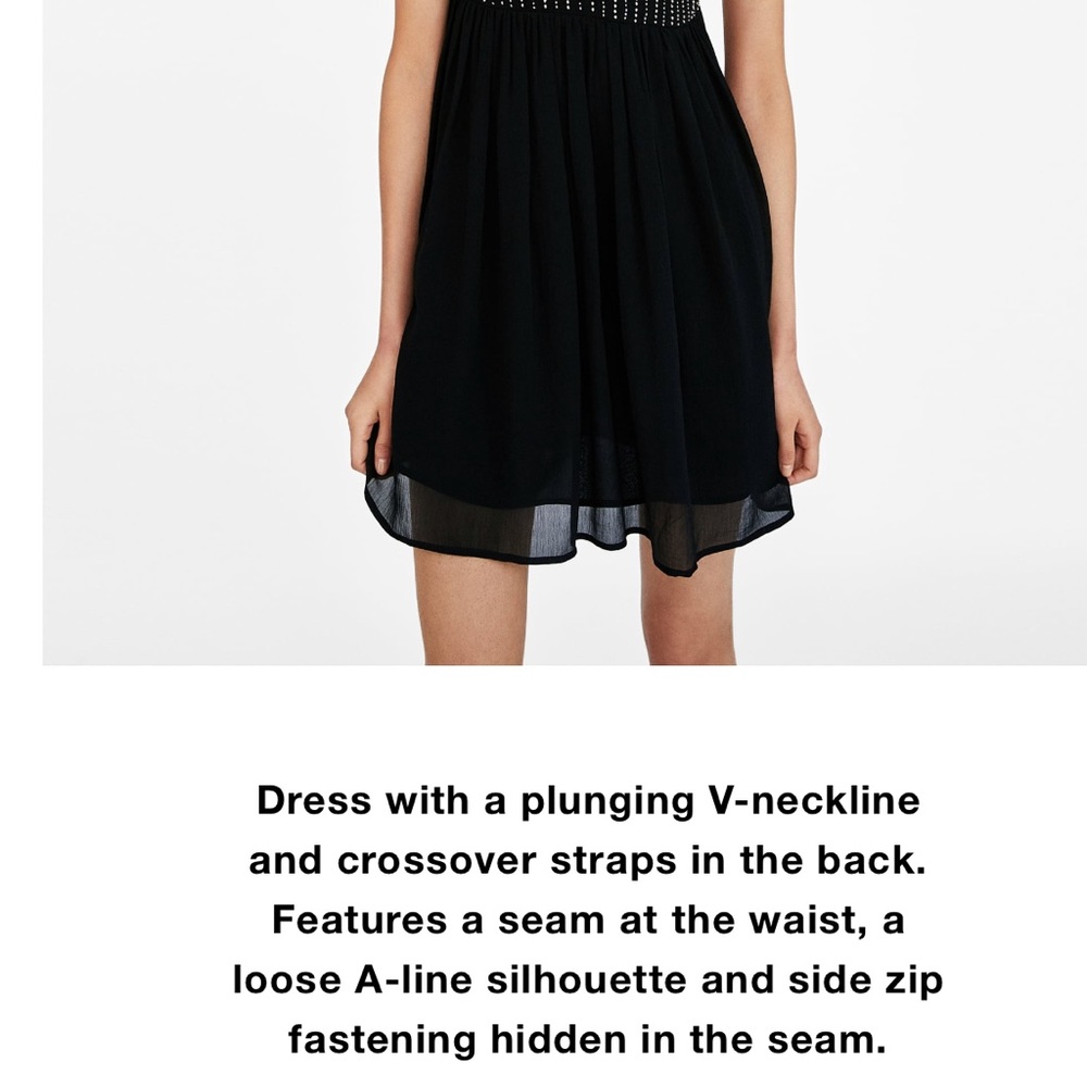 Short dress with Beading detail